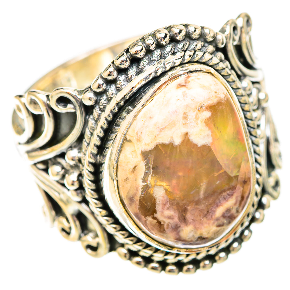 Mexican Fire Opal Rings handcrafted by Ana Silver Co - RING121738 - Photo 2