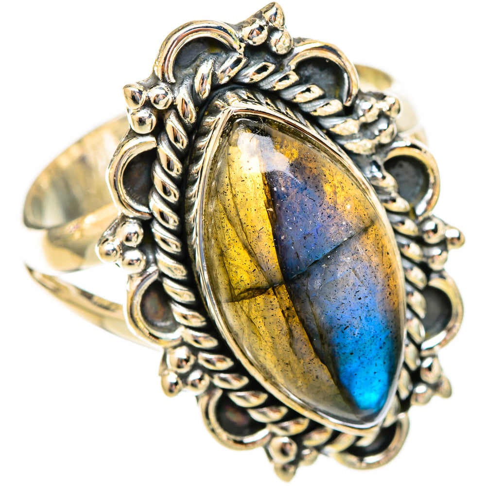 Labradorite Rings handcrafted by Ana Silver Co - RING121742 - Photo 2