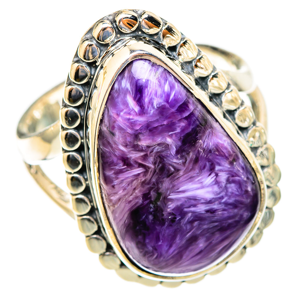 Charoite Rings handcrafted by Ana Silver Co - RING121761 - Photo 2