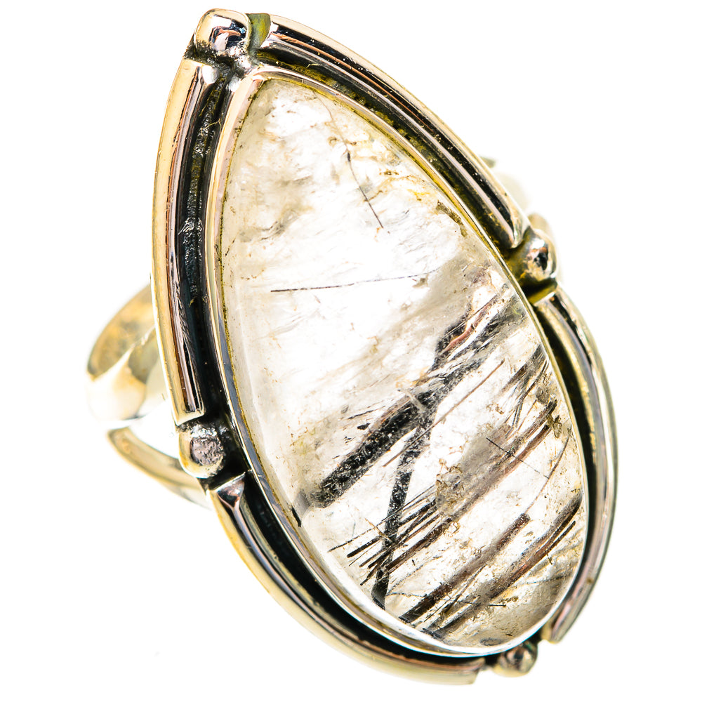 Tourmalinated Quartz Rings handcrafted by Ana Silver Co - RING121836 - Photo 2
