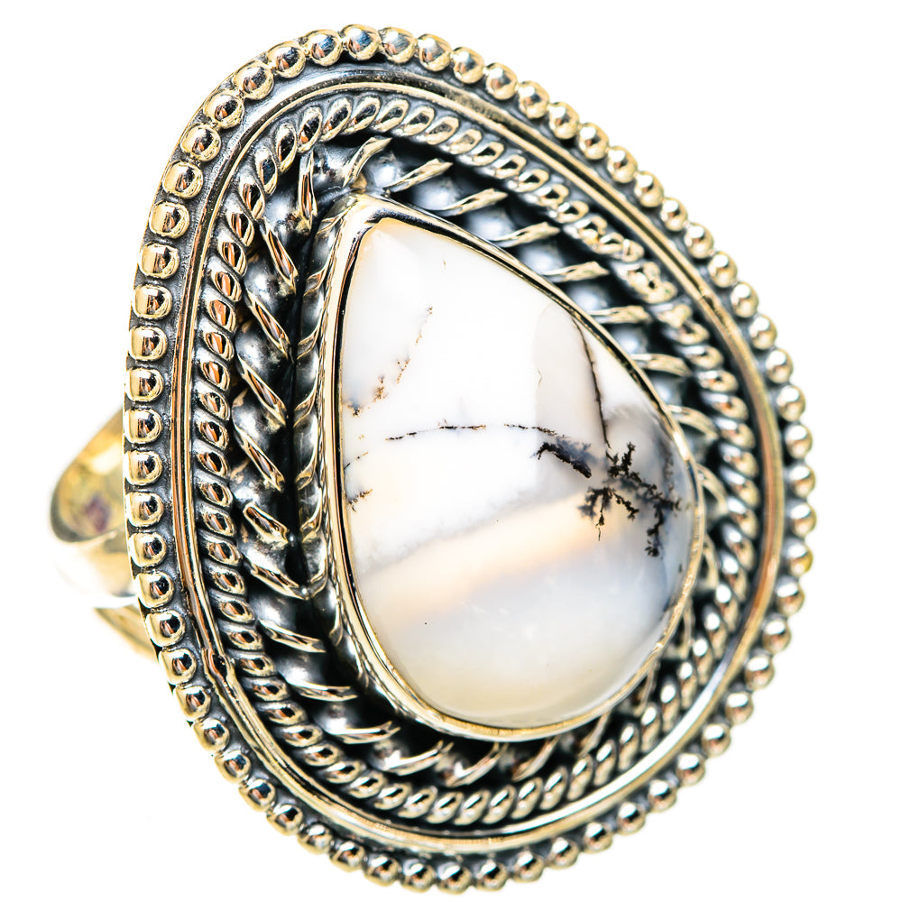 Dendritic Opal Rings handcrafted by Ana Silver Co - RING121890 - Photo 2