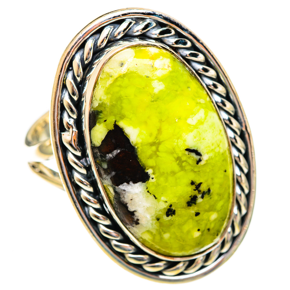 Lizardite Rings handcrafted by Ana Silver Co - RING121902 - Photo 2