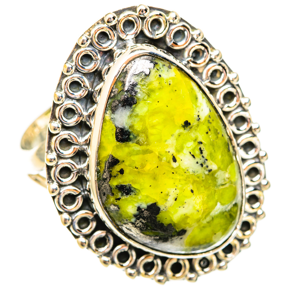Lizardite Rings handcrafted by Ana Silver Co - RING121903 - Photo 2