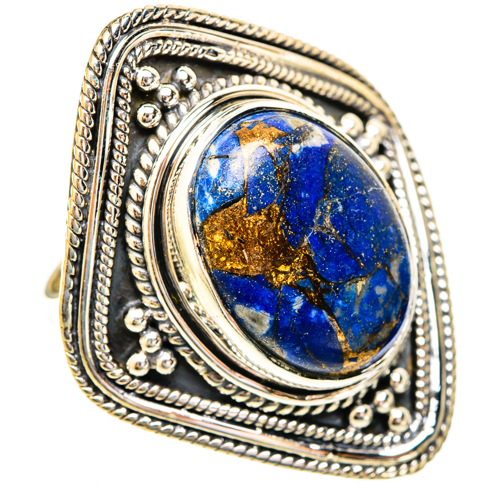 Lapis Lazuli Rings handcrafted by Ana Silver Co - RING121913 - Photo 2