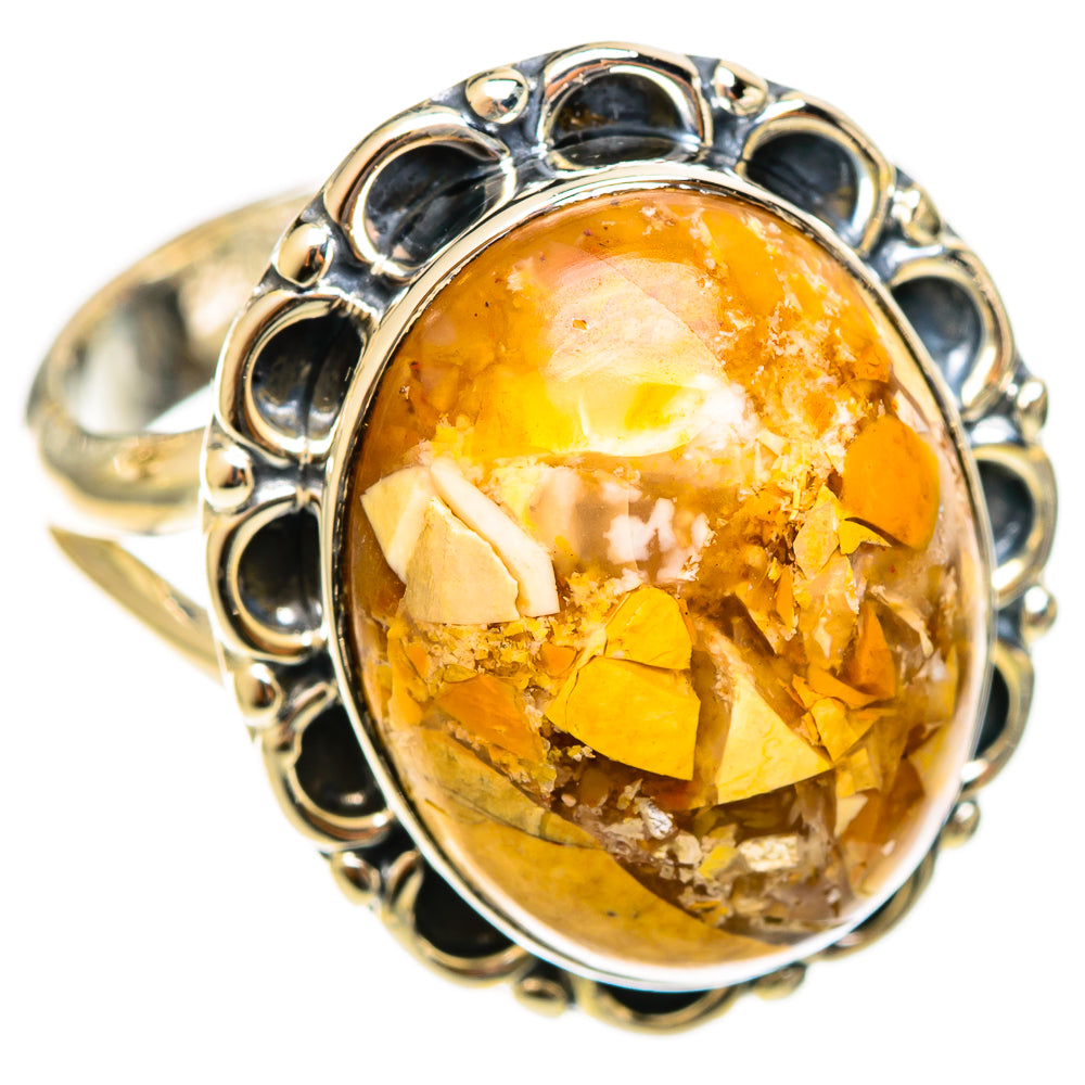 Brecciated Mookaite Rings handcrafted by Ana Silver Co - RING121981 - Photo 2