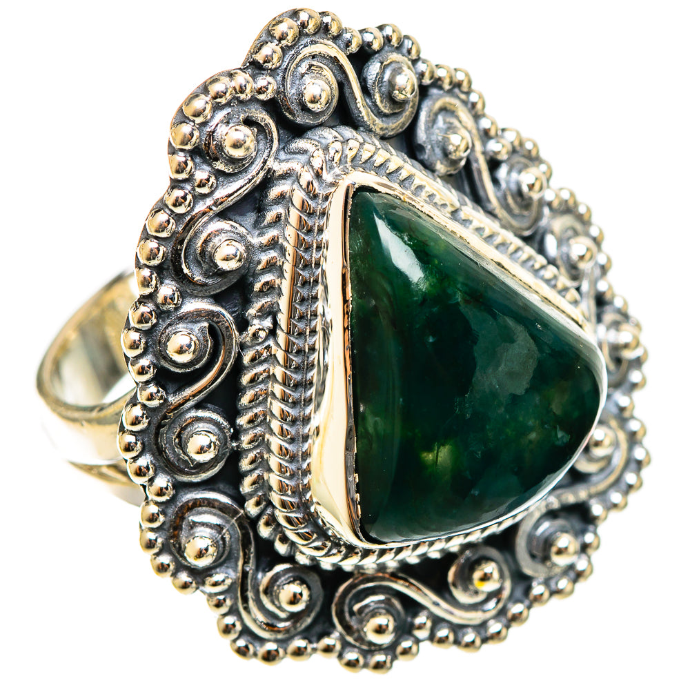 Green Aventurine Rings handcrafted by Ana Silver Co - RING122008 - Photo 2
