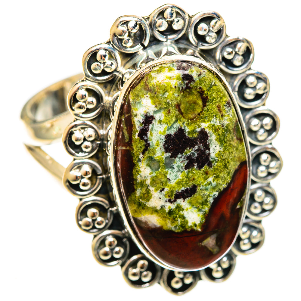 Dragon's Blood Stone Rings handcrafted by Ana Silver Co - RING122034 - Photo 2