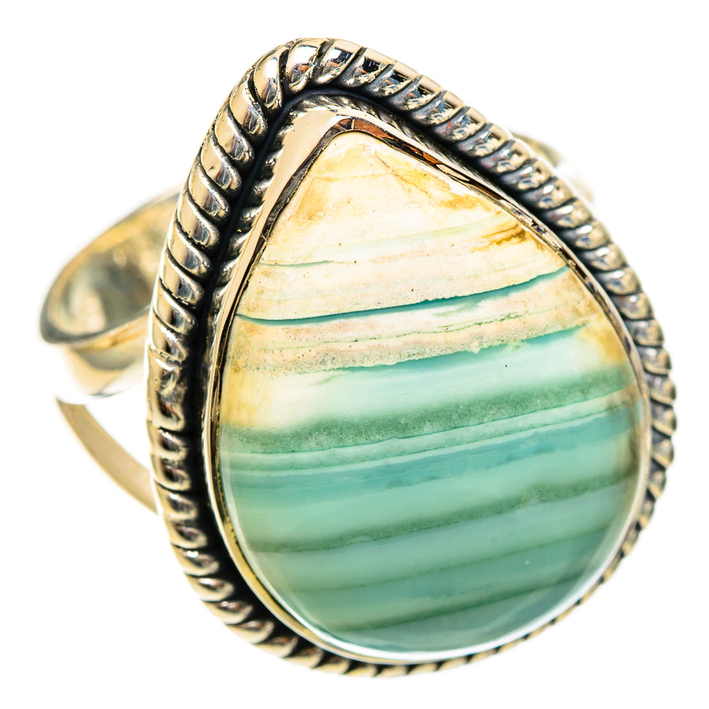 Green Jasper Rings handcrafted by Ana Silver Co - RING122058 - Photo 2