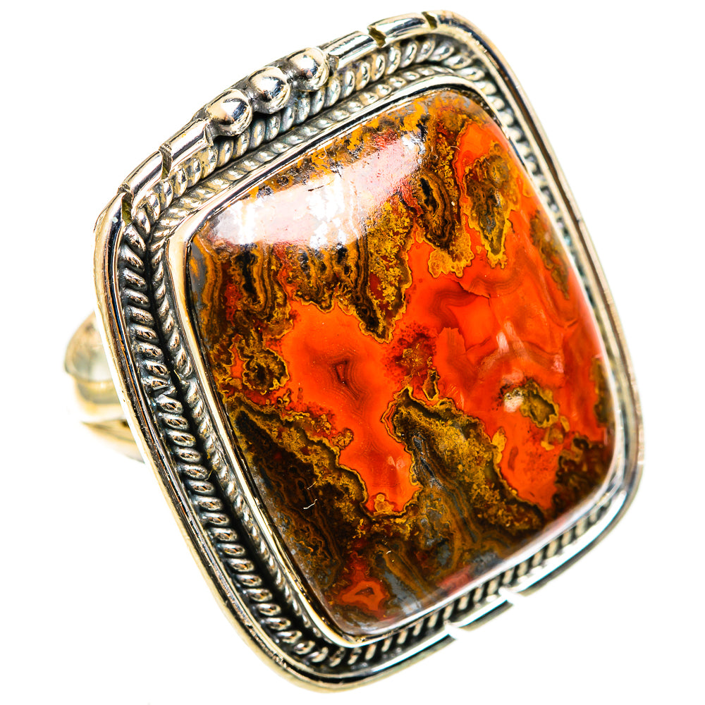 Moroccan Agate Rings handcrafted by Ana Silver Co - RING122139 - Photo 2