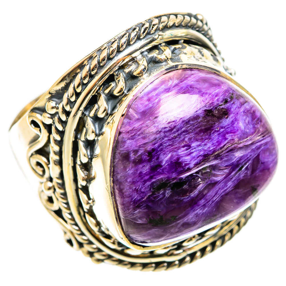 Charoite Rings handcrafted by Ana Silver Co - RING122145 - Photo 2