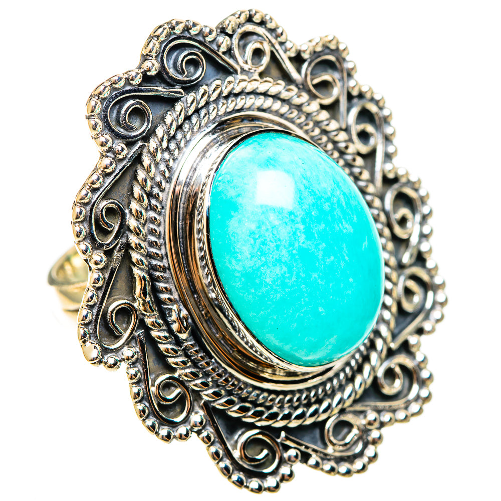 Amazonite Rings handcrafted by Ana Silver Co - RING122168 - Photo 2