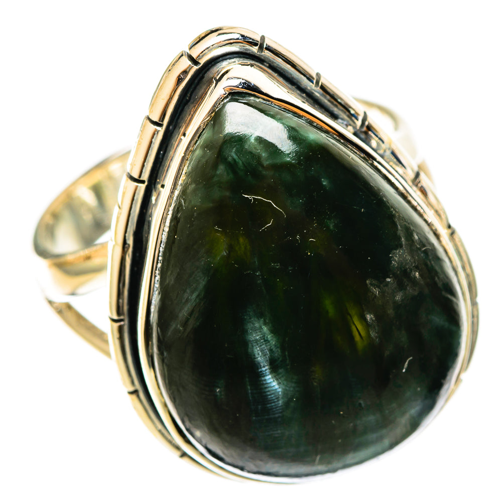 Seraphinite Rings handcrafted by Ana Silver Co - RING122169 - Photo 2