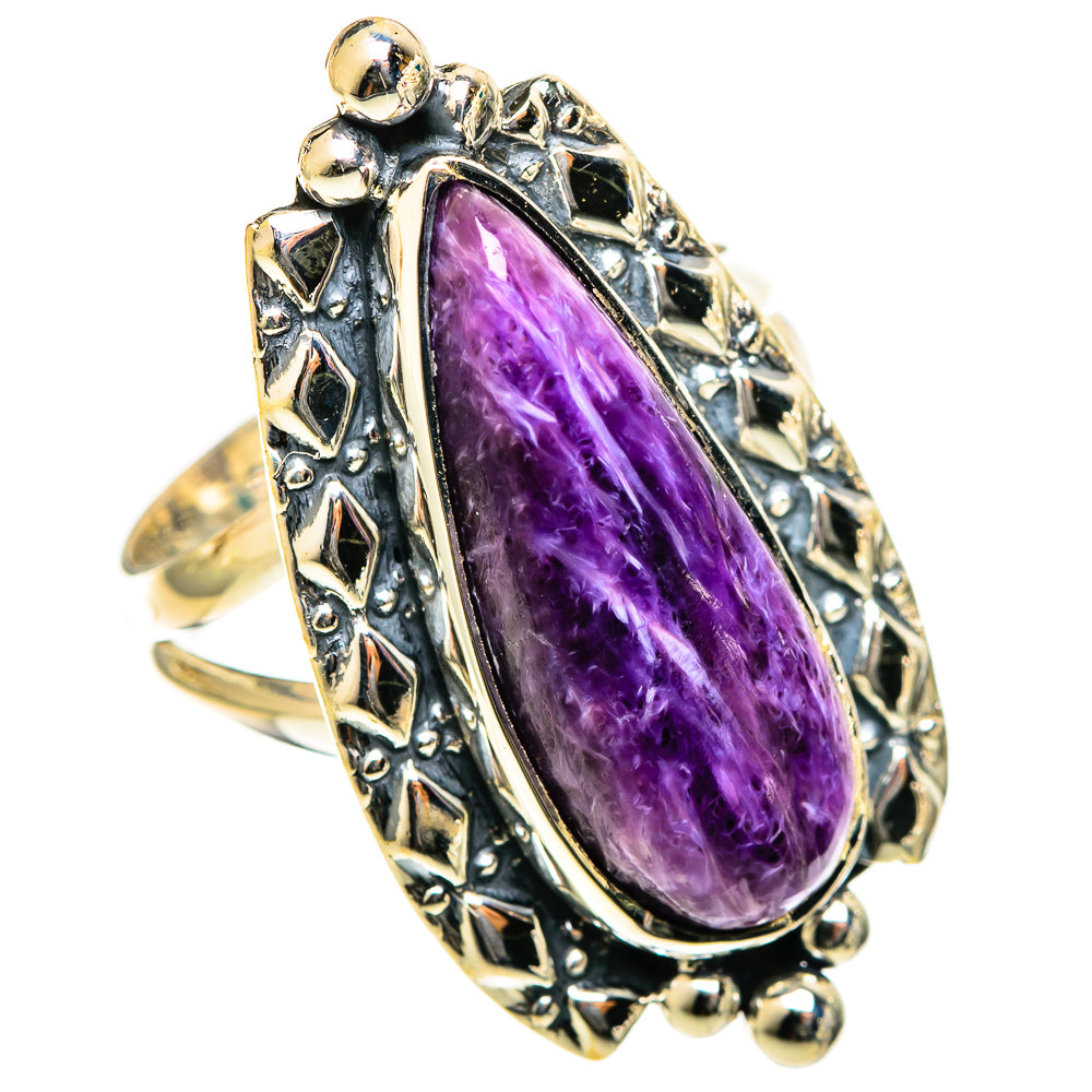 Charoite Rings handcrafted by Ana Silver Co - RING122188 - Photo 2