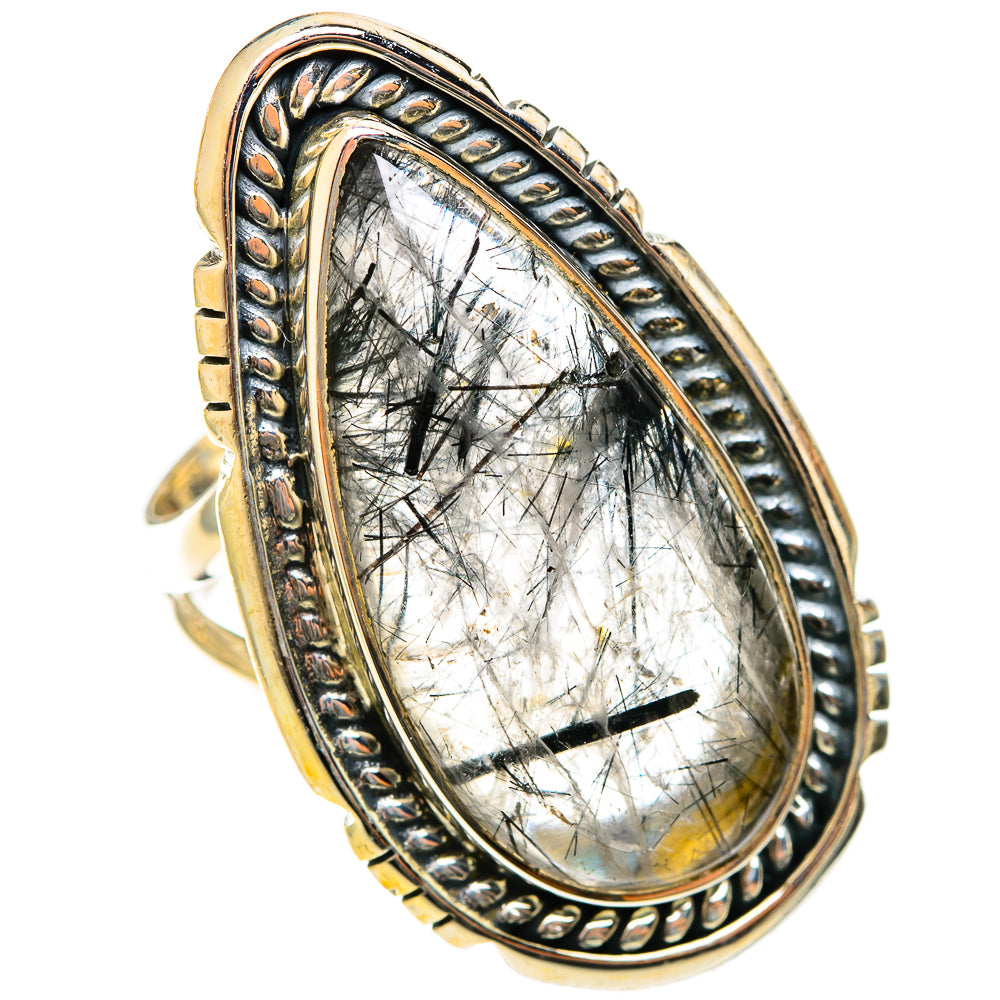 Tourmalinated Quartz Rings handcrafted by Ana Silver Co - RING122224 - Photo 2