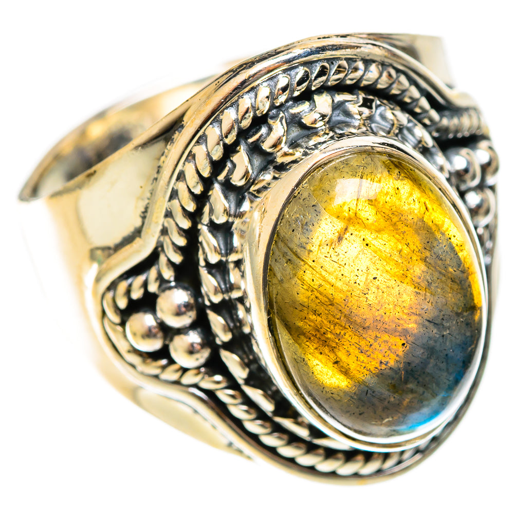 Labradorite Rings handcrafted by Ana Silver Co - RING122241 - Photo 2