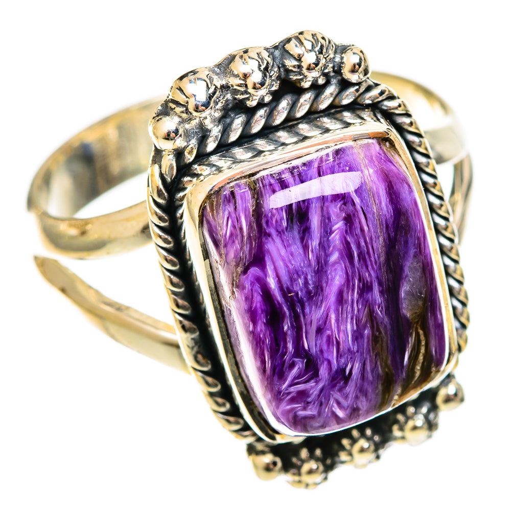 Charoite Rings handcrafted by Ana Silver Co - RING122253 - Photo 2