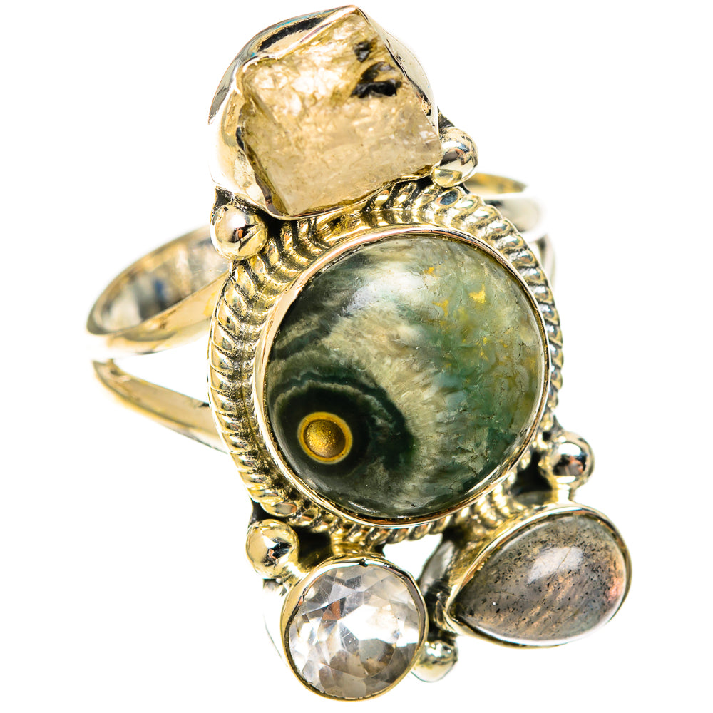 Ocean Jasper Rings handcrafted by Ana Silver Co - RING122307 - Photo 2