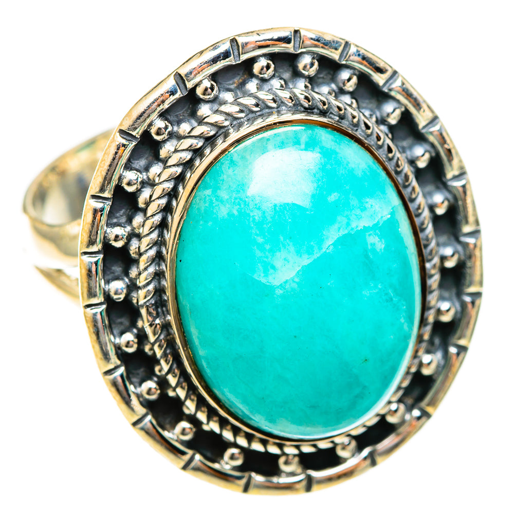 Amazonite Rings handcrafted by Ana Silver Co - RING122330 - Photo 2