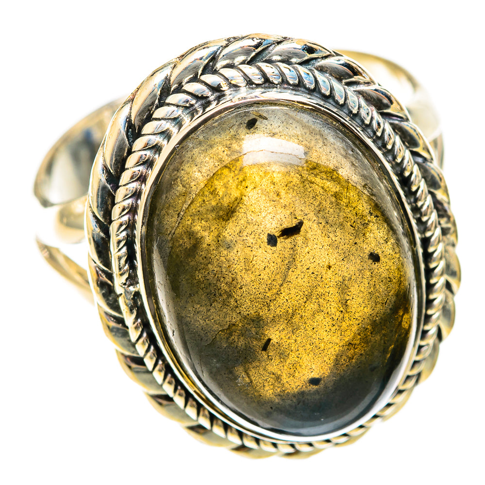 Labradorite Rings handcrafted by Ana Silver Co - RING122336 - Photo 2