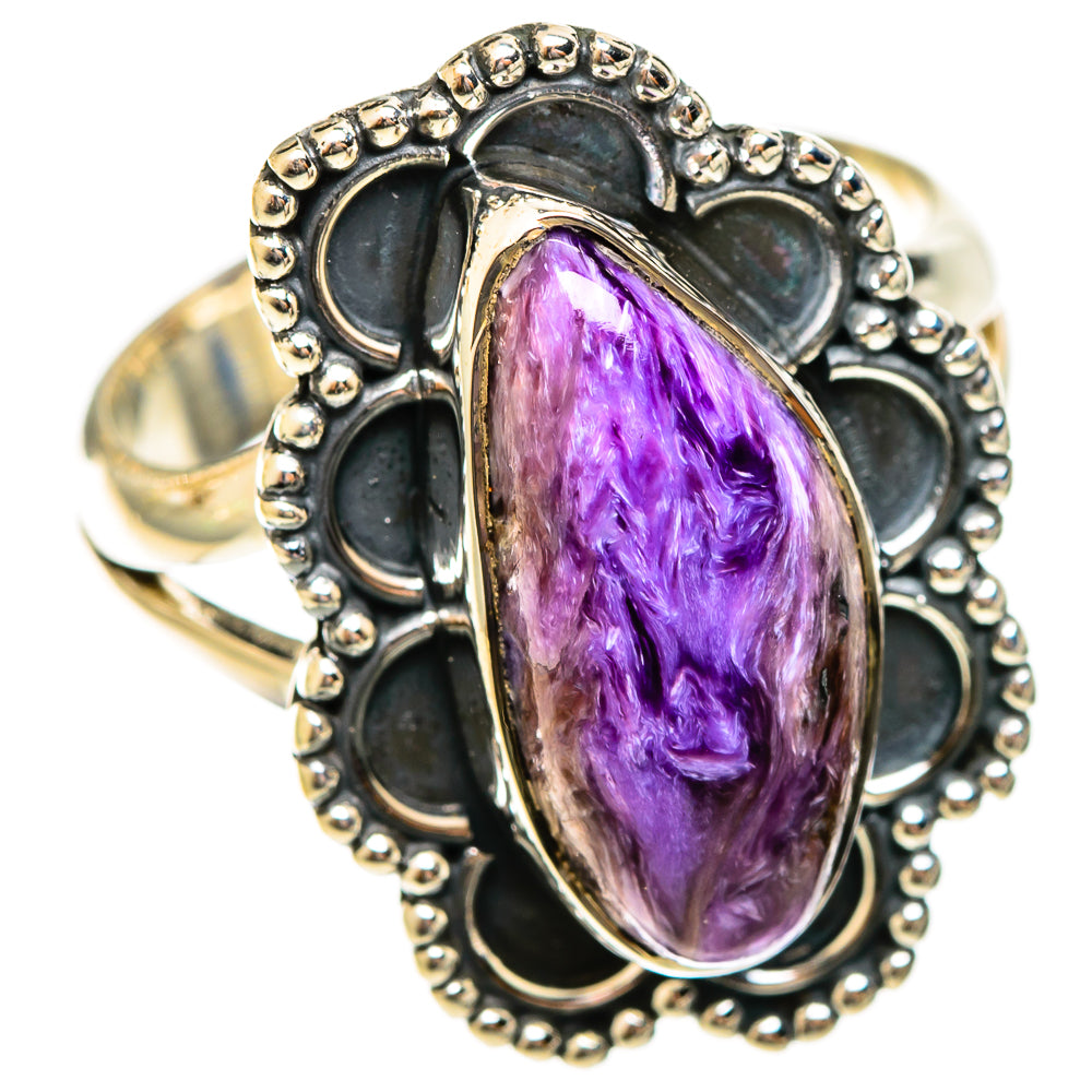 Charoite Rings handcrafted by Ana Silver Co - RING122351 - Photo 2