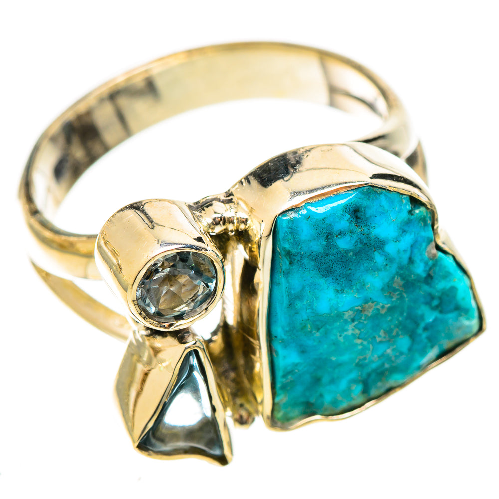 Chrysocolla Rings handcrafted by Ana Silver Co - RING122360 - Photo 2
