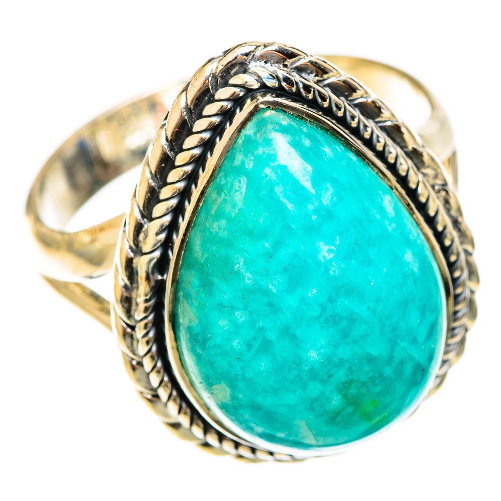 Amazonite Rings handcrafted by Ana Silver Co - RING122362 - Photo 2
