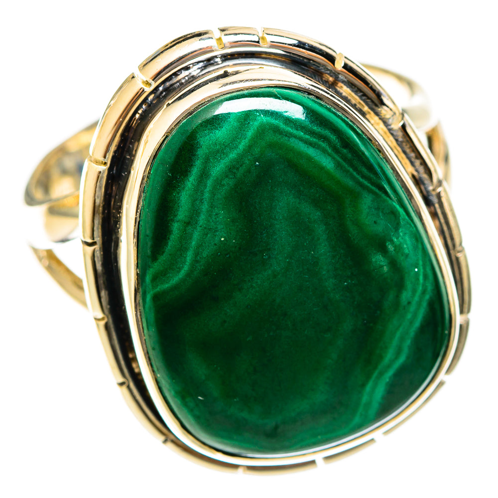 Malachite Rings handcrafted by Ana Silver Co - RING122363 - Photo 2