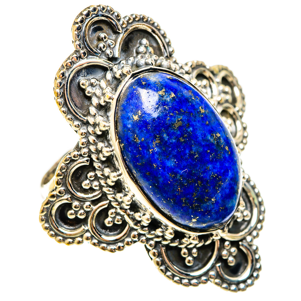 Lapis Lazuli Rings handcrafted by Ana Silver Co - RING122472 - Photo 2