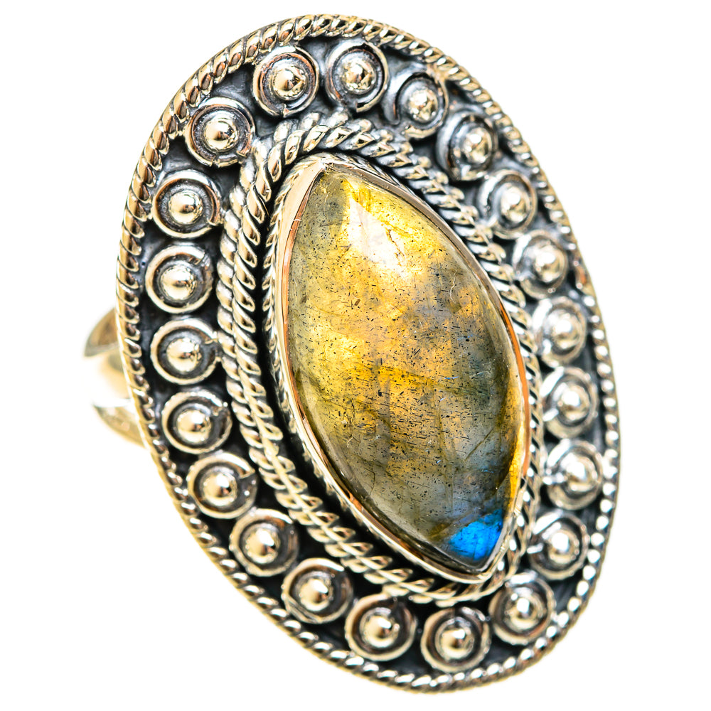 Labradorite Rings handcrafted by Ana Silver Co - RING122474 - Photo 2