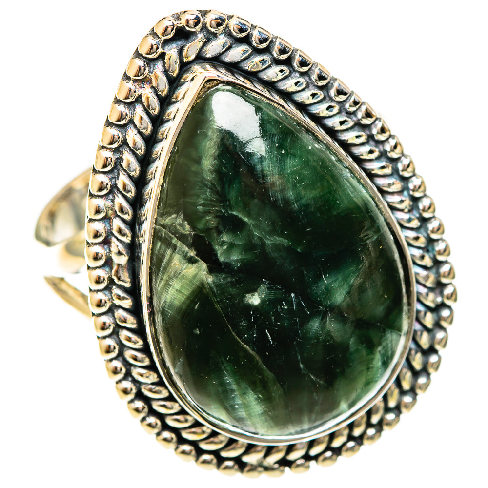 Seraphinite Rings handcrafted by Ana Silver Co - RING122479 - Photo 2