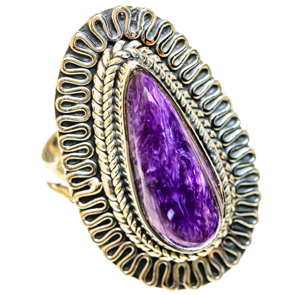 Charoite Rings handcrafted by Ana Silver Co - RING122489 - Photo 2