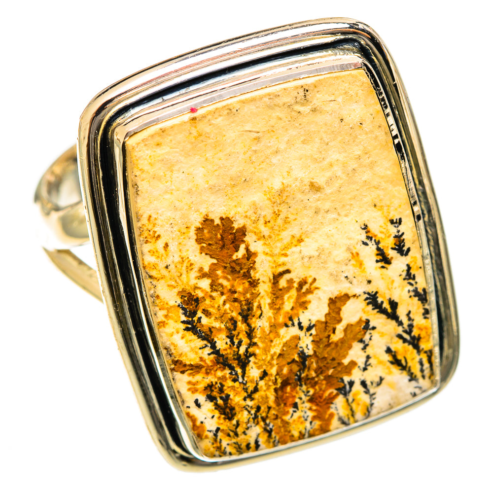 Germany Psilomelane Dendrite Rings handcrafted by Ana Silver Co - RING122519 - Photo 2
