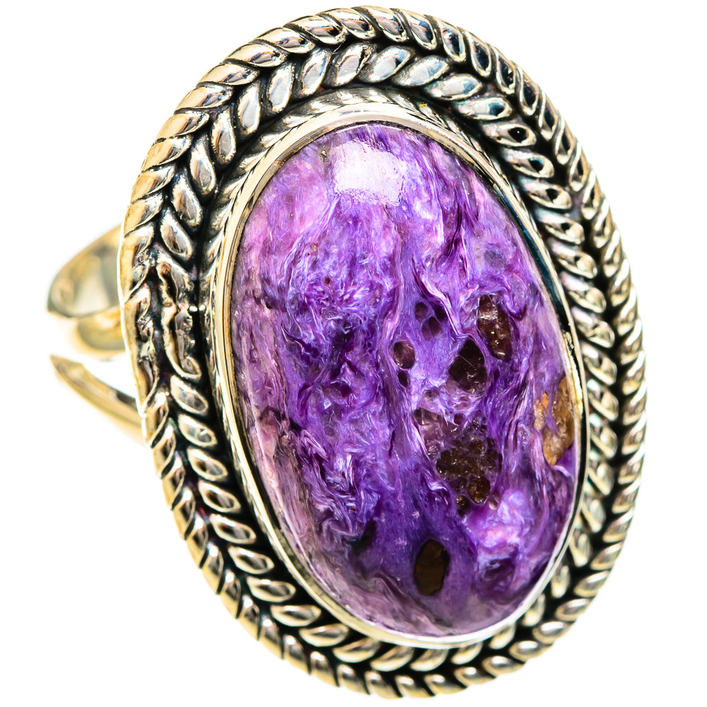 Charoite Rings handcrafted by Ana Silver Co - RING122524 - Photo 2