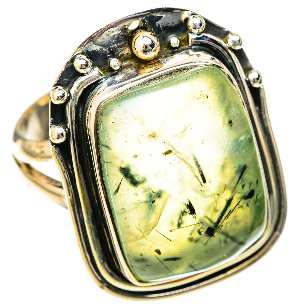 Prehnite Rings handcrafted by Ana Silver Co - RING122541 - Photo 2