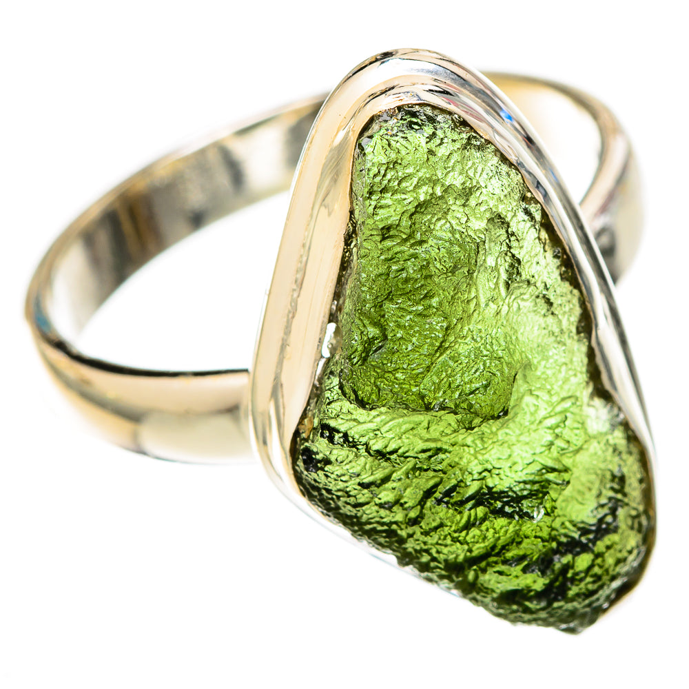 Czech Moldavite Rings handcrafted by Ana Silver Co - RING122543 - Photo 2