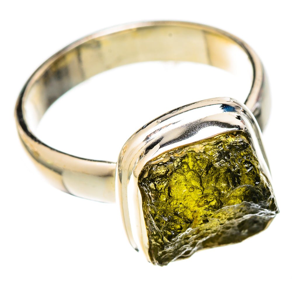 Czech Moldavite Rings handcrafted by Ana Silver Co - RING122564 - Photo 2