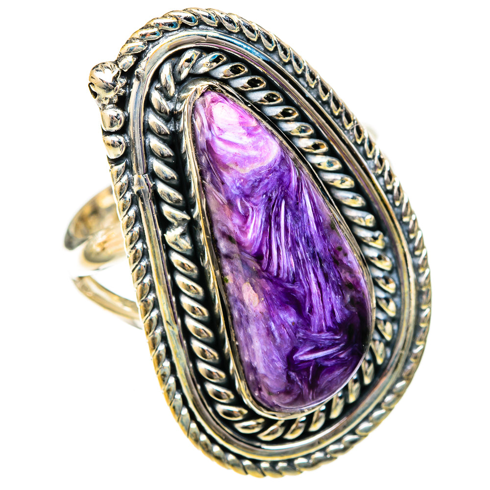 Charoite Rings handcrafted by Ana Silver Co - RING122571 - Photo 2