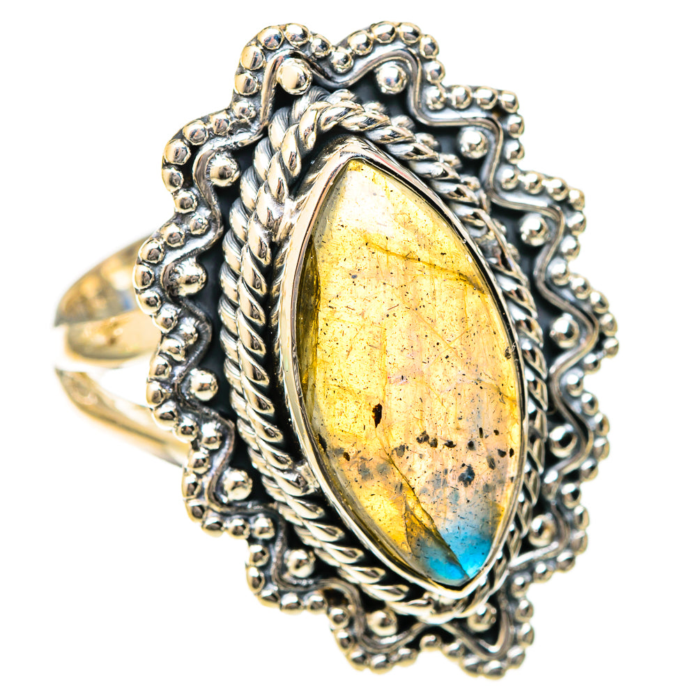 Labradorite Rings handcrafted by Ana Silver Co - RING122578 - Photo 2