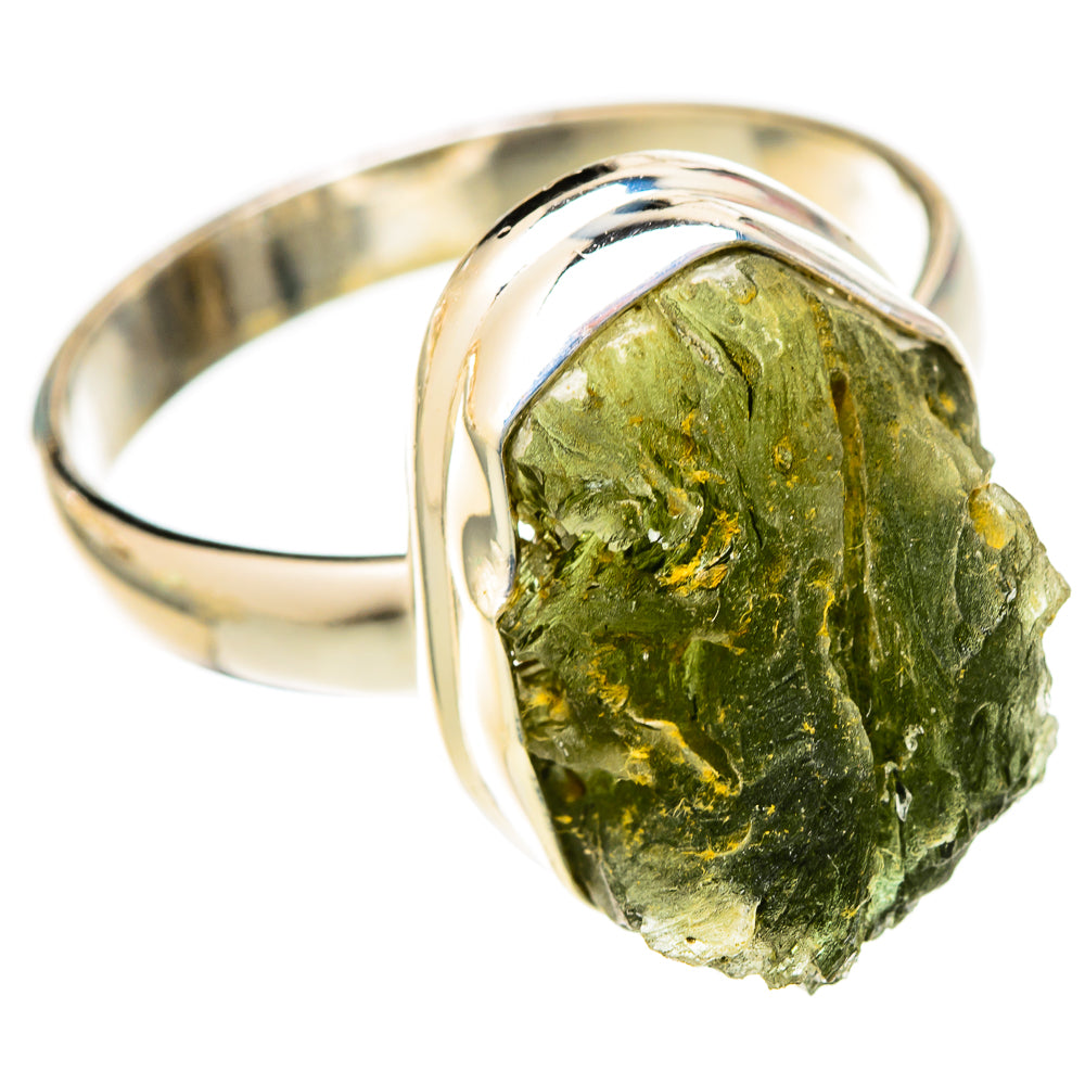 Czech Moldavite Rings handcrafted by Ana Silver Co - RING122585 - Photo 2