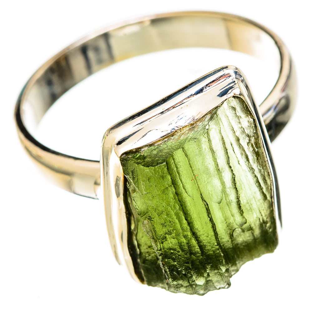 Czech Moldavite Rings handcrafted by Ana Silver Co - RING122605 - Photo 2