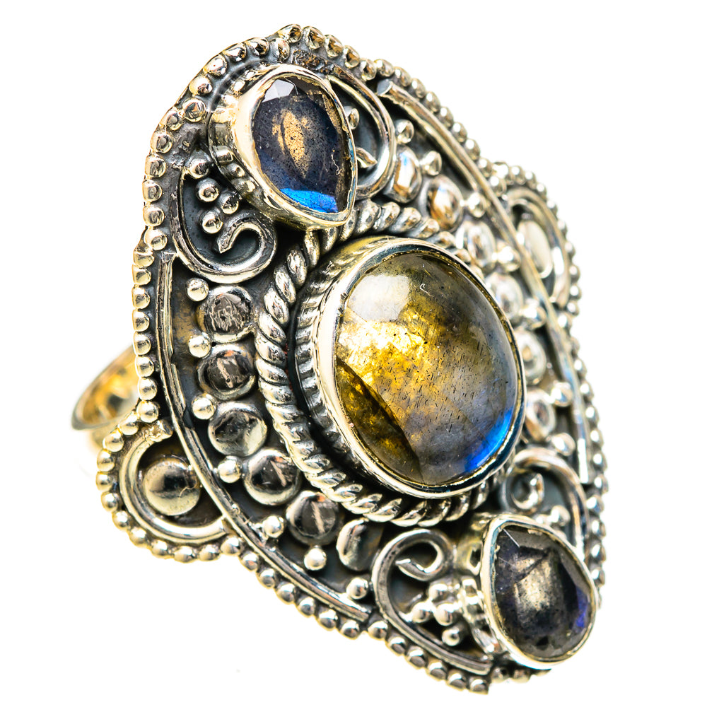 Labradorite Rings handcrafted by Ana Silver Co - RING122669 - Photo 2