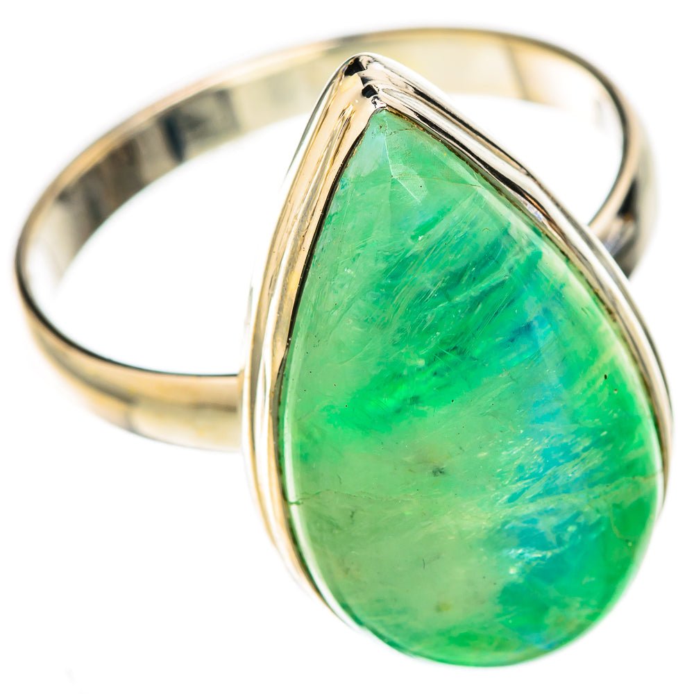 Green Moonstone Rings handcrafted by Ana Silver Co - RING122680 - Photo 2