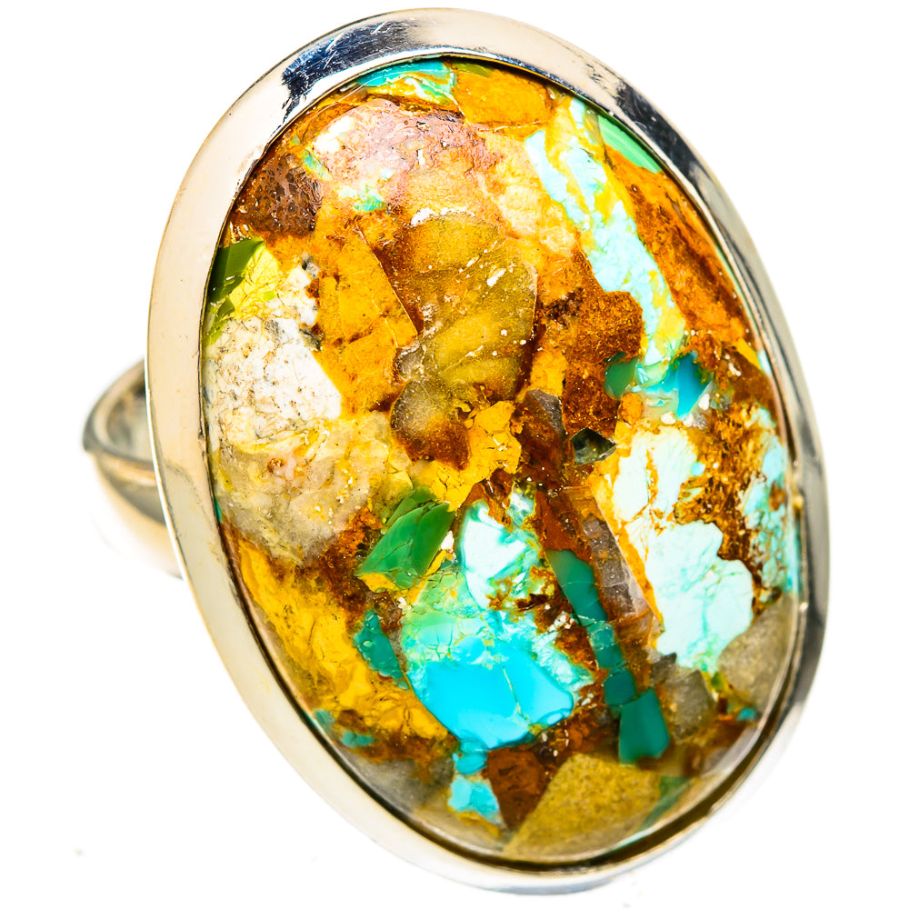 Chrysocolla Rings handcrafted by Ana Silver Co - RING122741 - Photo 2