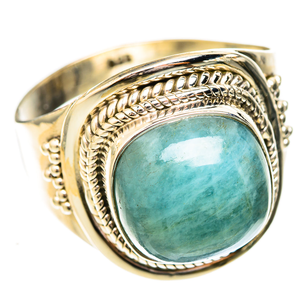 Aquamarine Rings handcrafted by Ana Silver Co - RING122801 - Photo 2