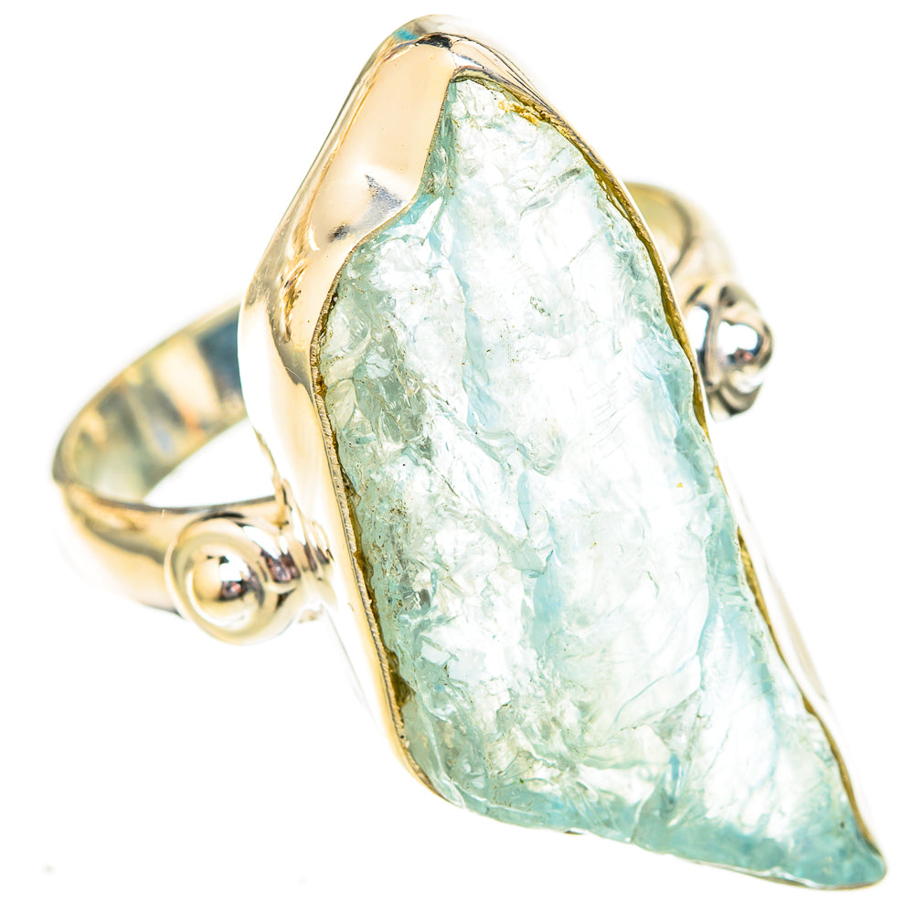 Aquamarine Rings handcrafted by Ana Silver Co - RING122802 - Photo 2