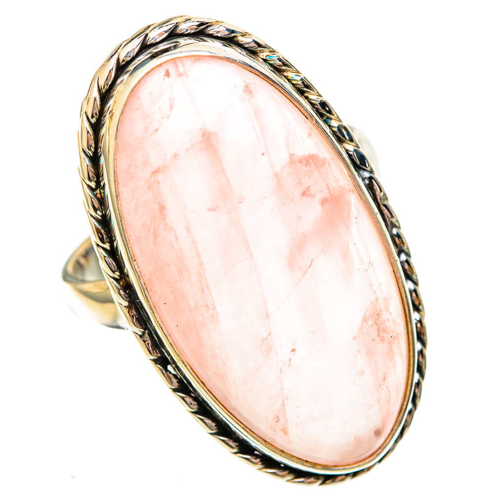 Rose Quartz Rings handcrafted by Ana Silver Co - RING122924 - Photo 2