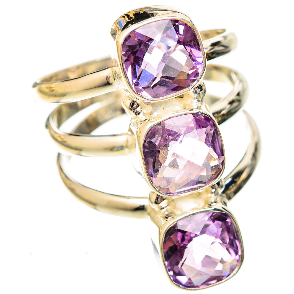 Amethyst Rings handcrafted by Ana Silver Co - RING122925 - Photo 2