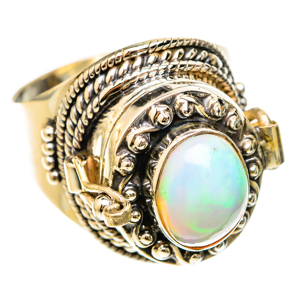 Ethiopian Opal Rings handcrafted by Ana Silver Co - RING122991 - Photo 2