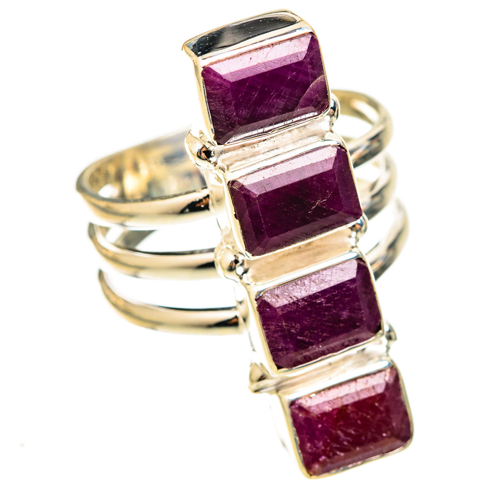 Ruby Rings handcrafted by Ana Silver Co - RING123025 - Photo 2