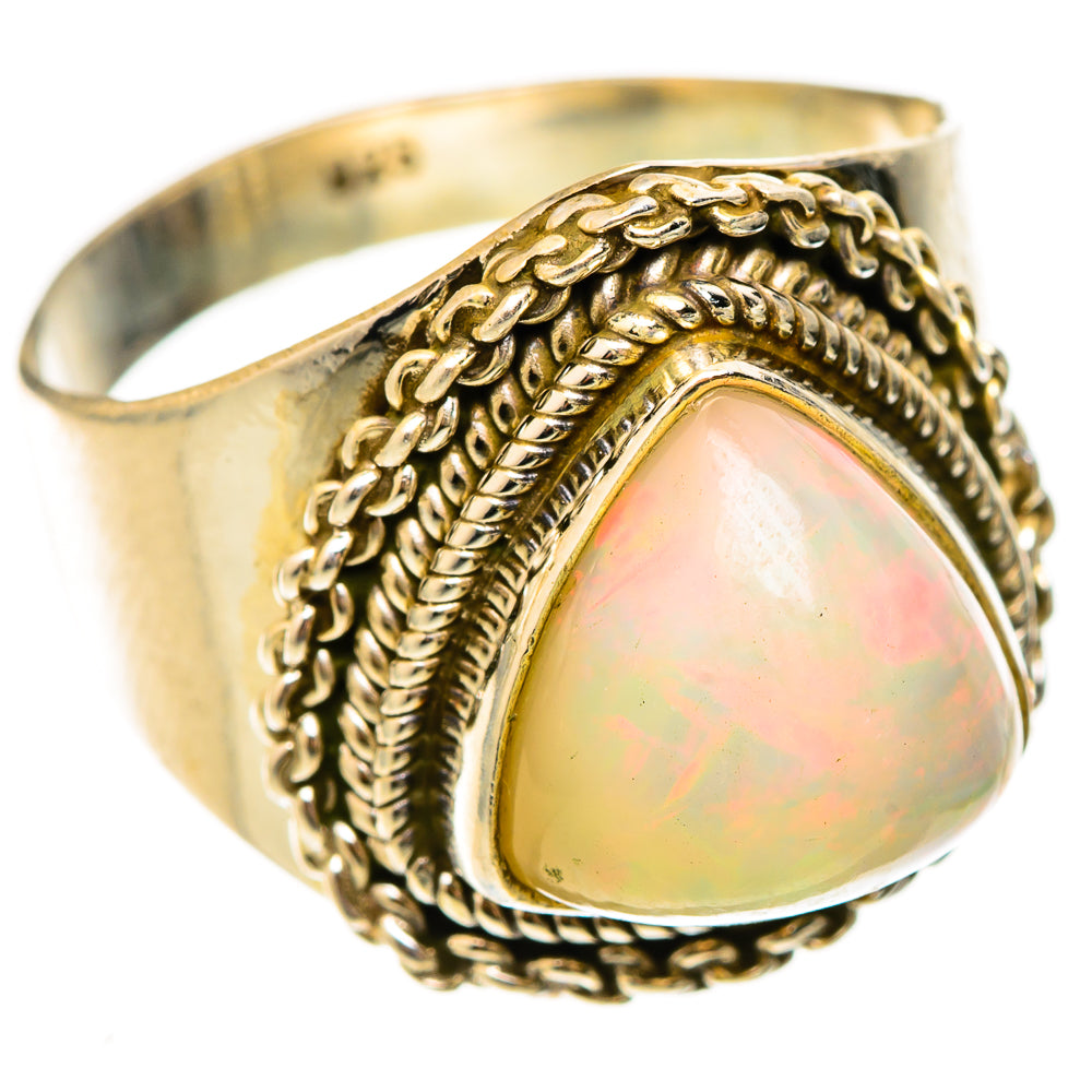 Ethiopian Opal Rings handcrafted by Ana Silver Co - RING123034 - Photo 2